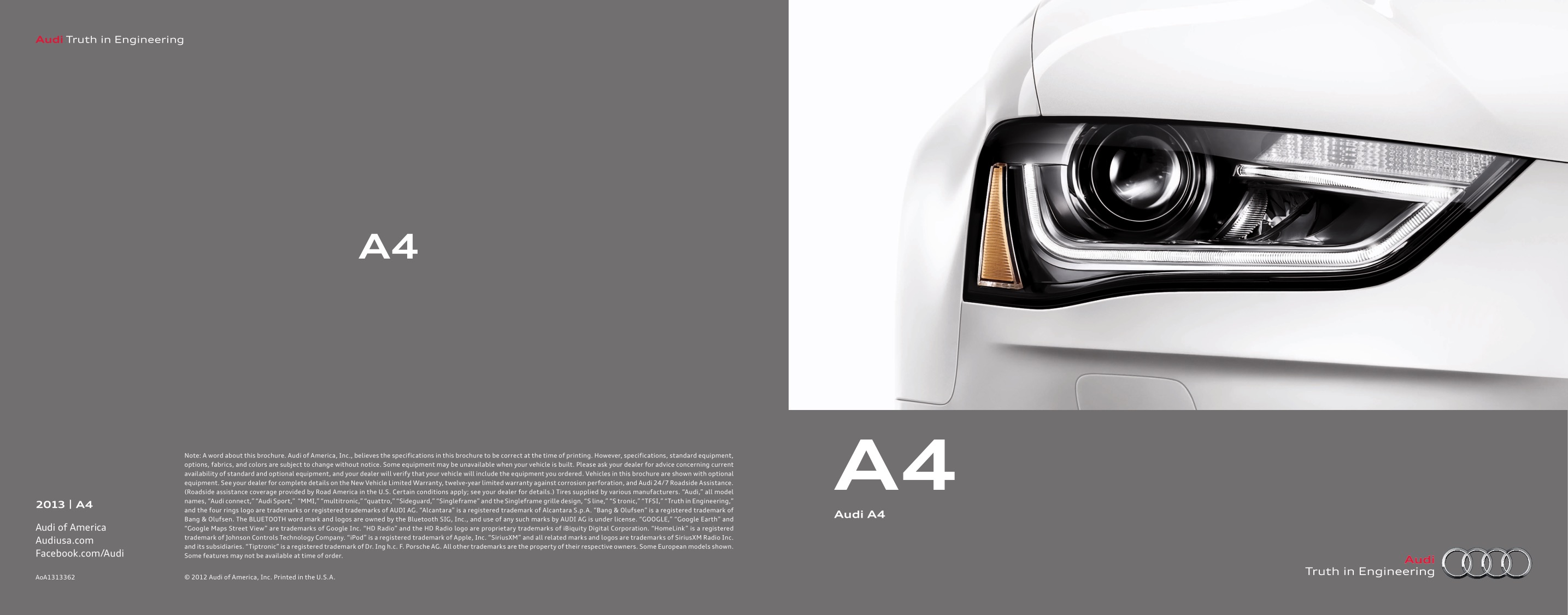 2013 Audi A4 Brochure